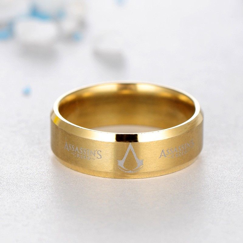 Bague Pour Homme En Acier Titane 316l Assassin's Creed