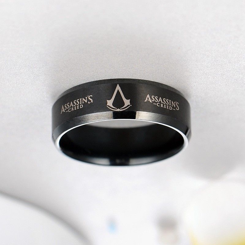 Bague Pour Homme En Acier Titane 316l Assassin's Creed