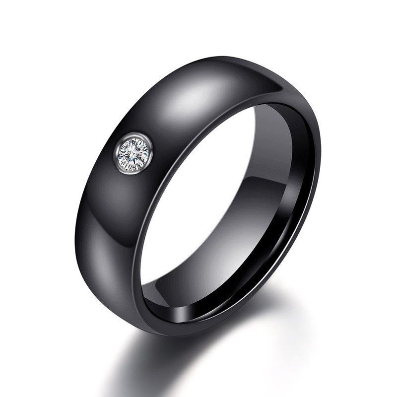 Bague Pour Homme En Céramique De Conception Simple Originale Bague Pour Femme