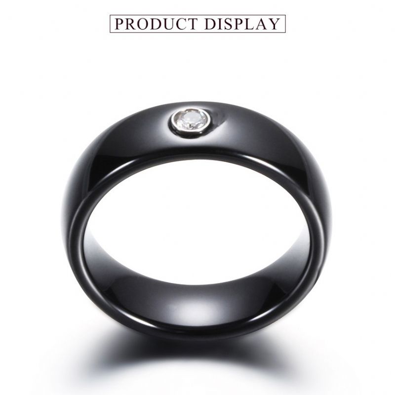 Bague Pour Homme En Céramique De Conception Simple Originale Bague Pour Femme