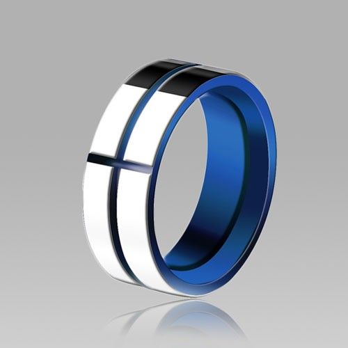 Bague Pour Hommes En Tungstène Simple