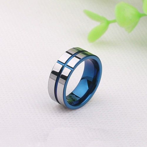 Bague Pour Hommes En Tungstène Simple