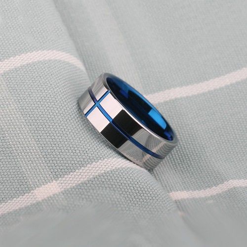 Bague Pour Hommes En Tungstène Simple