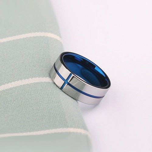 Bague Pour Hommes En Tungstène Simple