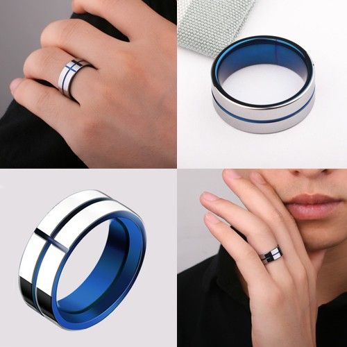 Bague Pour Hommes En Tungstène Simple