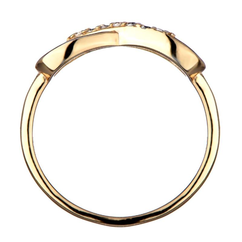 Bague Infinity CZ En Pierre D'or