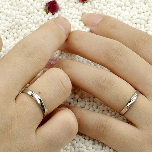 Bague De Promesse En Argent Sterling 925 Mobius Design Pour Elle Et Ses Bagues De Couple