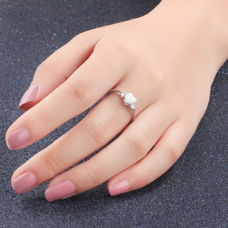 Bague De Promesse / Bague De Fiançailles En Argent Sterling 925 Pour Femmes