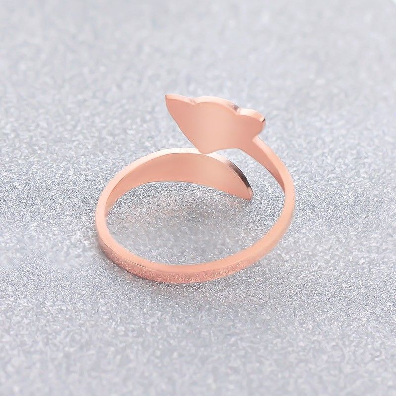 Bague De Renard En Or Rose 18 Carats