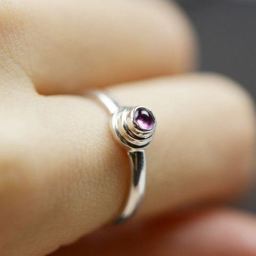 Bague En Tourmaline Naturelle Incrustée En Argent Sterling 925 De Mode Haut De Gamme