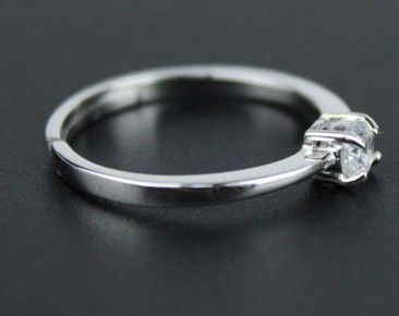 Bouteille De Bière Créative En Forme De Diamant Incrustée Bague Ajustable Pour Femme En Argent Sterling S925