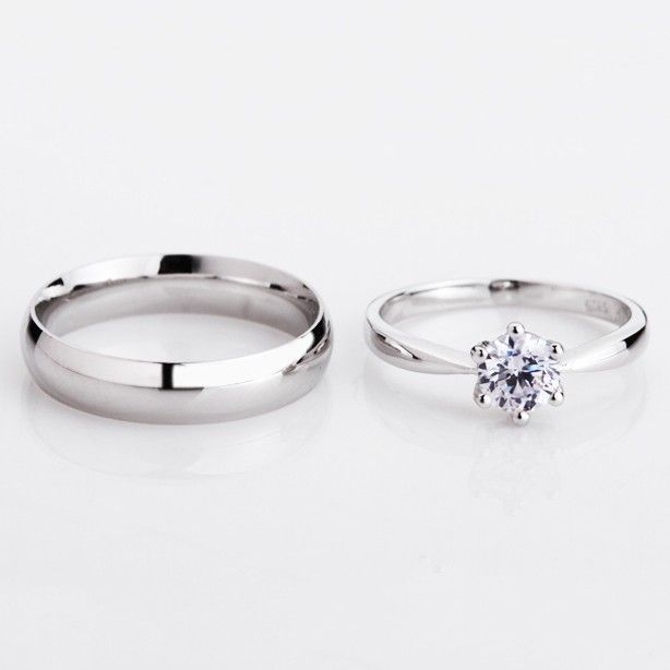 Cadeau Parfait Pour La Saint-valentin Anneaux De Couple En Argent 925