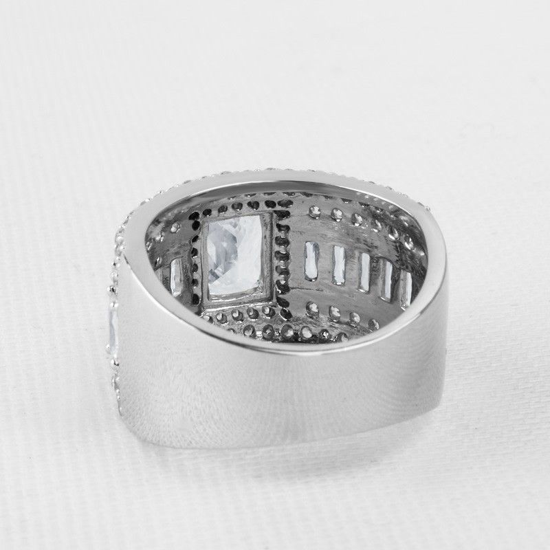 Conception Originale Sona Diamonds Bague De Fiançailles / Mariage En Argent Sterling Pour Elle