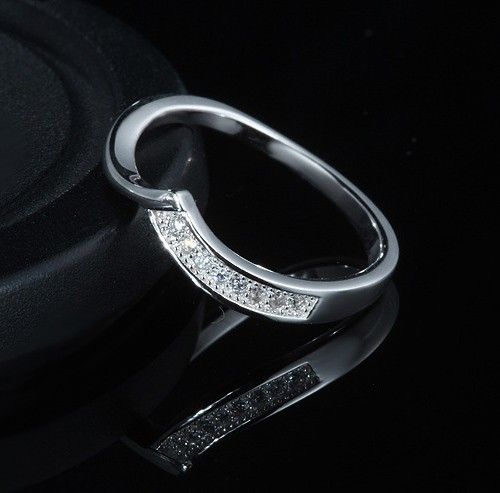 Europe Combinaison Créative Populaire De Bague De Fiançailles CZ Incrustée En Argent Sterling