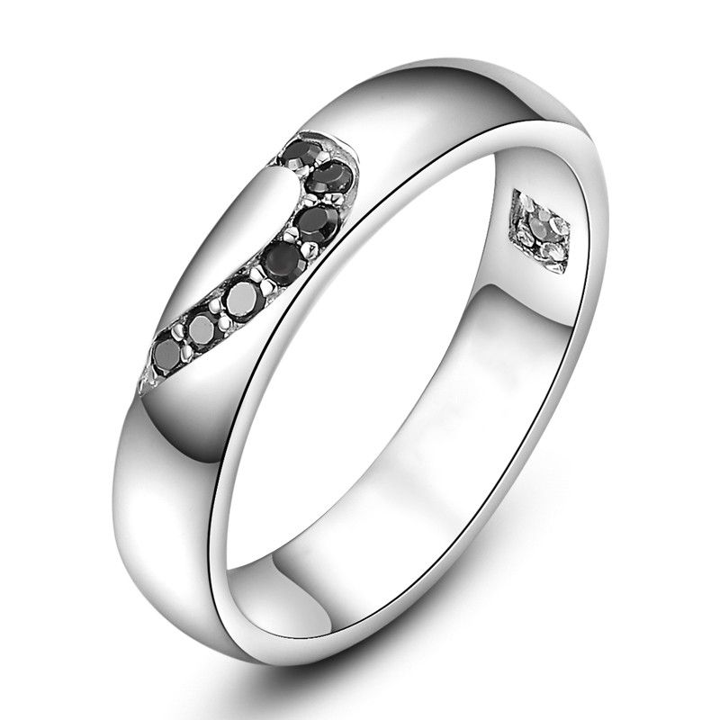 Forever Love 925 Anneaux De Coeurs Assortis En Argent Sterling Pour Couple (prix Pour Une Paire)