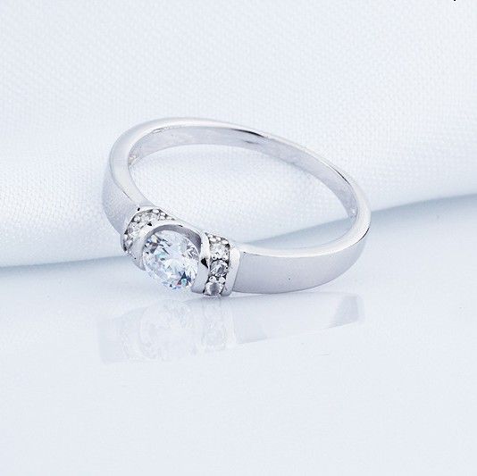 Love Life 925 Sterling Silver Incrusté De Luxe Cubic Zirconia Couple Anneaux