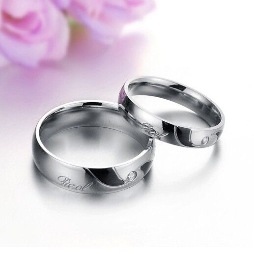 Love Of Spiral Titanium Steel Rings For Lover (prix Pour Une Paire)