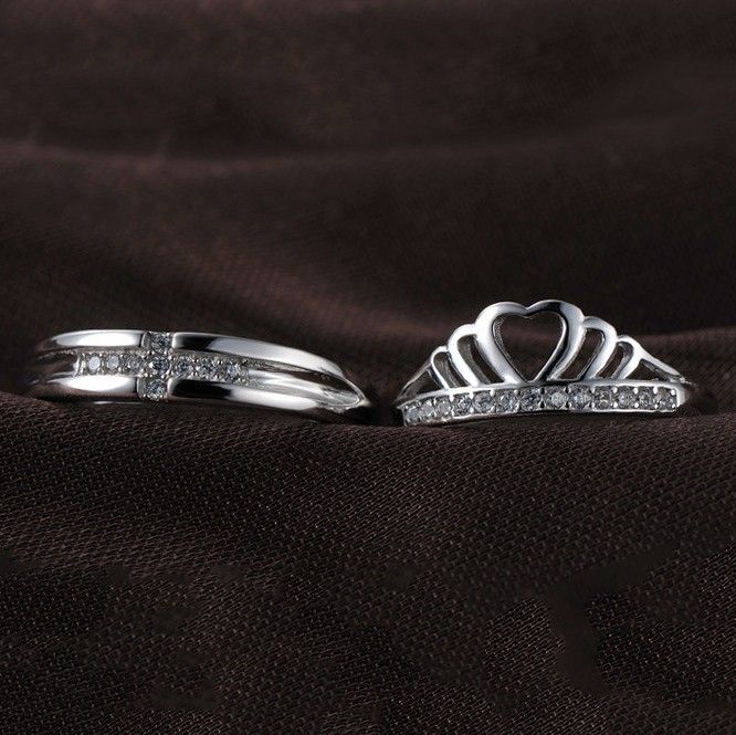 Moulures De Couronne À La Mode En Argent Sterling 925