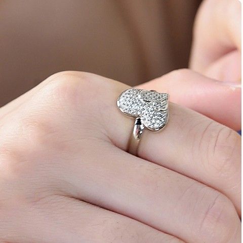 Nouvelle Bague De Fiançailles En Argent 925 Plaqué Or Blanc 18 Carats Affinity Mutuelle