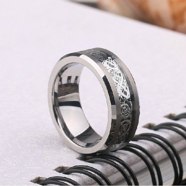 Nouvelle Bague Pour Hommes En Or Tungstène De Haute Qualité