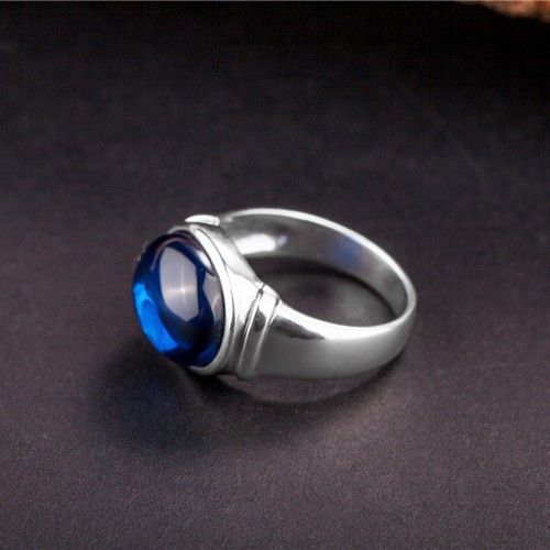 Nouvelle Grande Bague Rétro En Argent Sterling 925 Brillant Avec Incrustations De Pierres