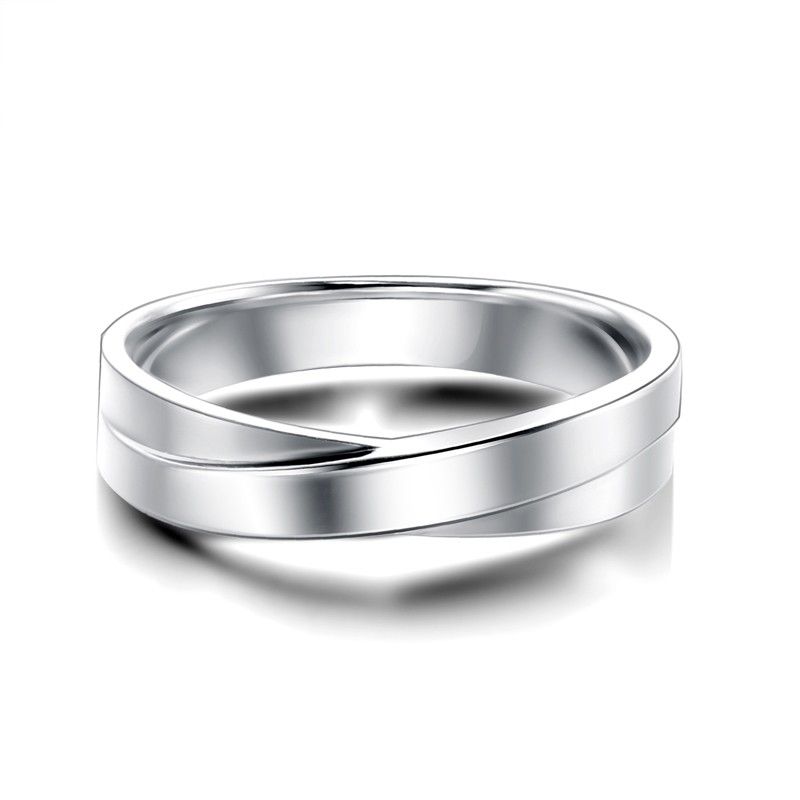 Nouvelles Bagues D'amoureux De Zircone Cubique En Argent Sterling 925