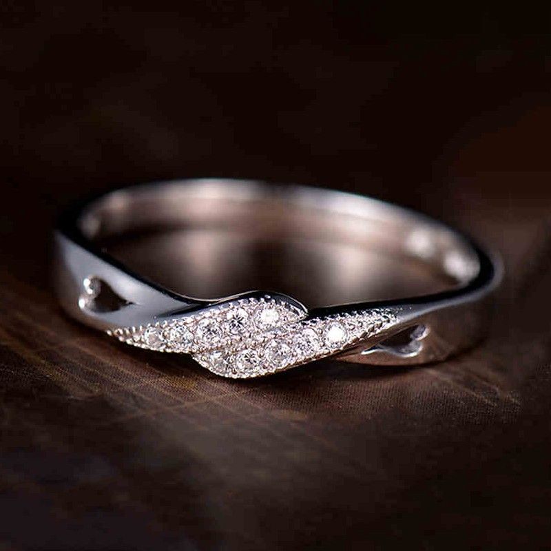 Nouvelles Bagues De Couple Créatives En Argent Sterling 925 D'affinité Mutuelle