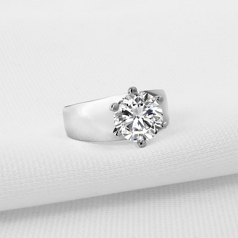 Original Simple Design Sona Diamonds Bague De Promesse En Argent Sterling Pour Elle