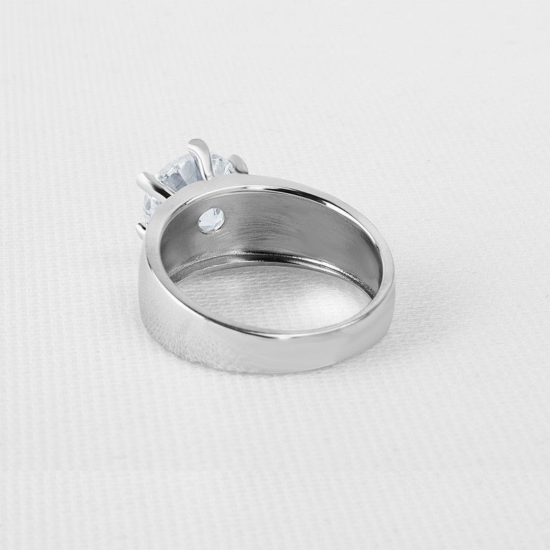 Original Simple Design Sona Diamonds Bague De Promesse En Argent Sterling Pour Elle