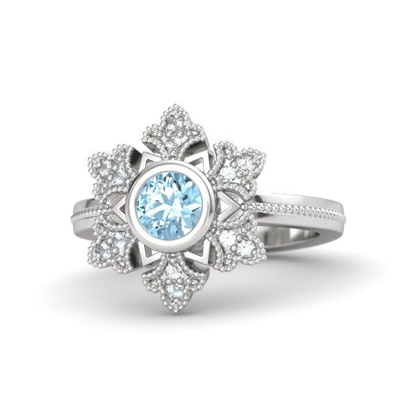 Pure Romantic S925 Bague De Fiançailles Saphir Naturel Incrusté D'argent