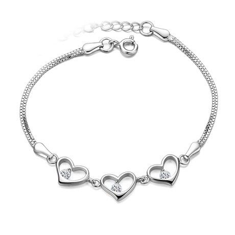 Bracelet En Argent Sterling 925 Avec Tempérament Simple