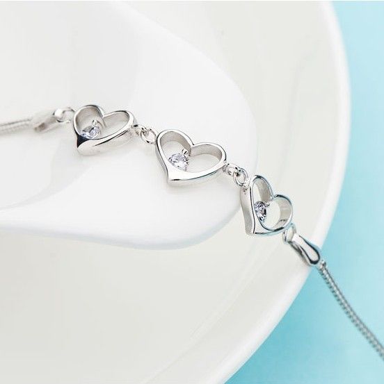 Bracelet En Argent Sterling 925 Avec Tempérament Simple