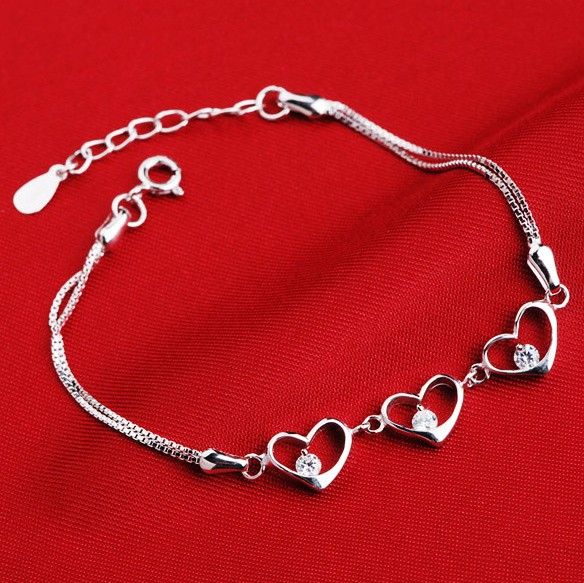 Bracelet En Argent Sterling 925 Avec Tempérament Simple