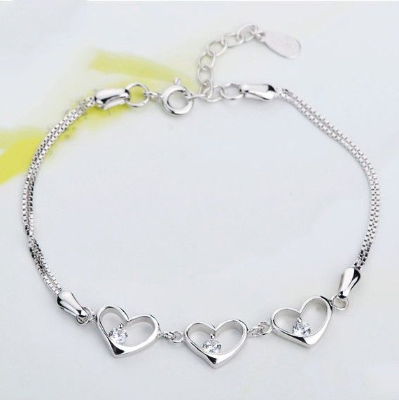 Bracelet En Argent Sterling 925 Avec Tempérament Simple