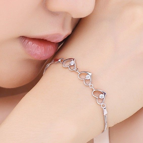 Bracelet En Argent Sterling 925 Avec Tempérament Simple