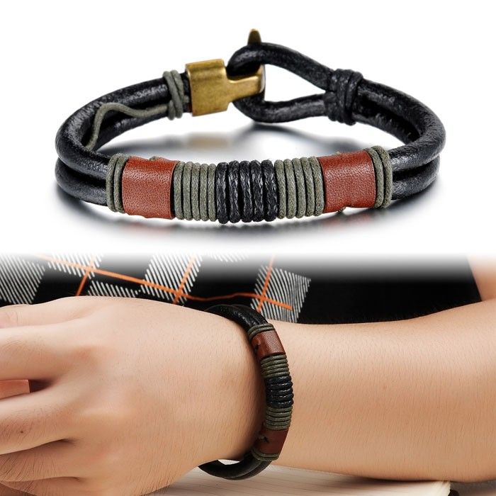 Bracelet En Cuir Pour Homme Best Seller Vintage Bracelet