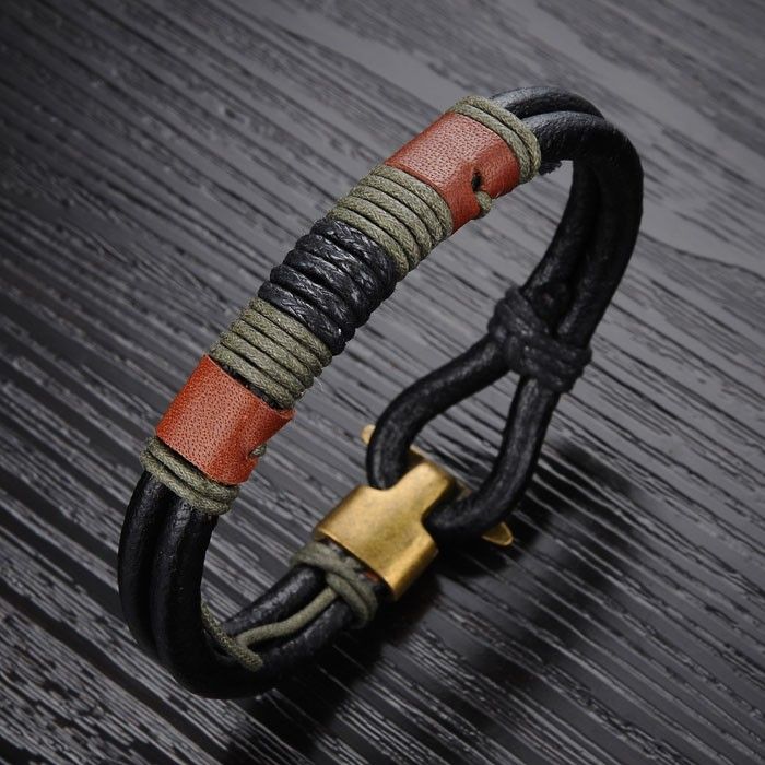 Bracelet En Cuir Pour Homme Best Seller Vintage Bracelet