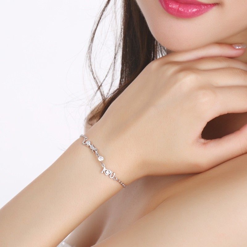 Bracelet Fashion Express Love Gift En Argent Sterling 925 "have Mutual Affinity"