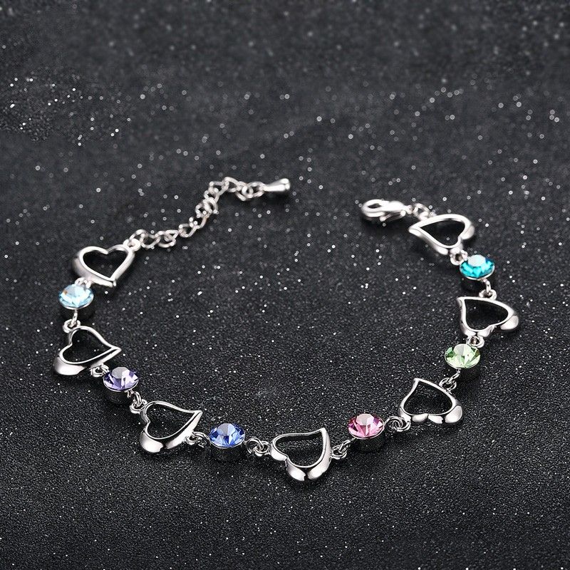 Bracelet Femme Coréenne De Couleur Douce Avec Zircone Cubique