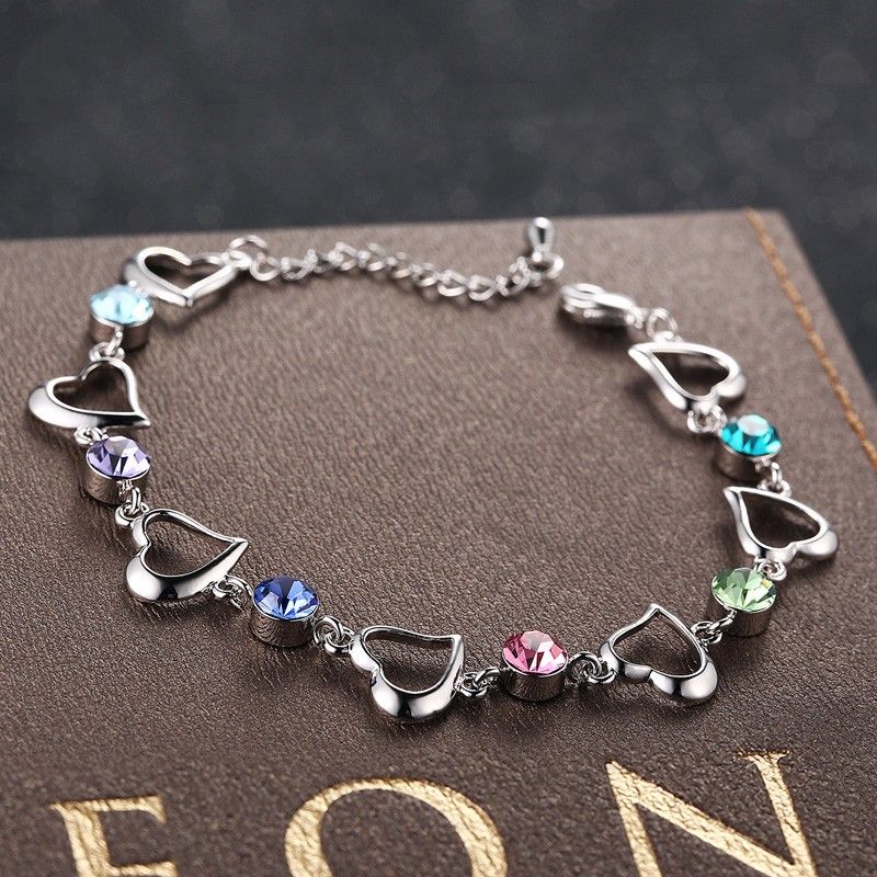 Bracelet Femme Coréenne De Couleur Douce Avec Zircone Cubique