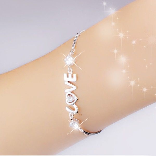 Bracelet En Forme De Coeur En Argent 925 "you Are In My Heart" Pour Femme