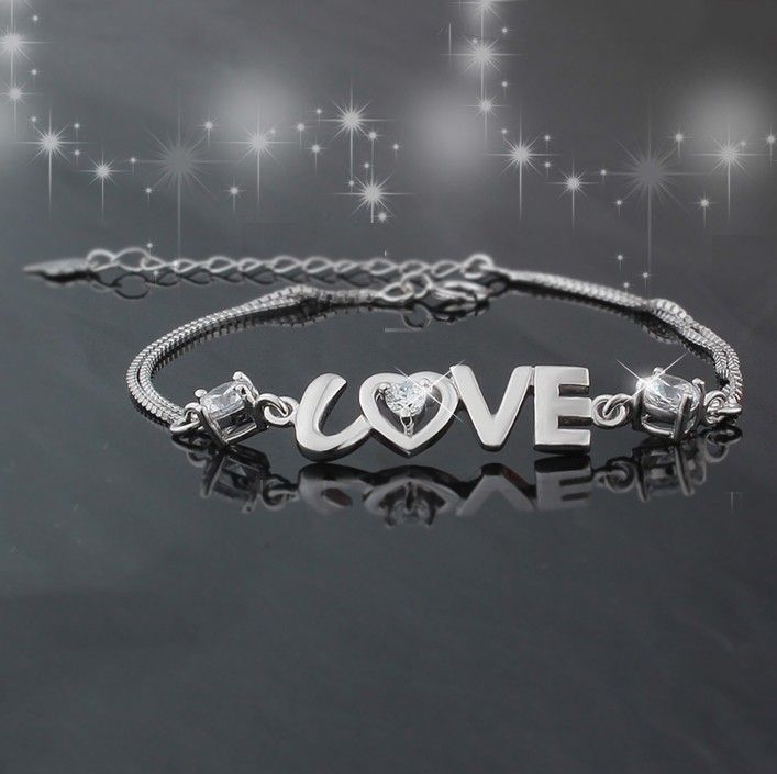 Bracelet En Forme De Coeur En Argent 925 "you Are In My Heart" Pour Femme