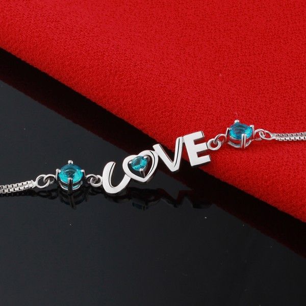 Bracelet En Forme De Coeur En Argent 925 "you Are In My Heart" Pour Femme