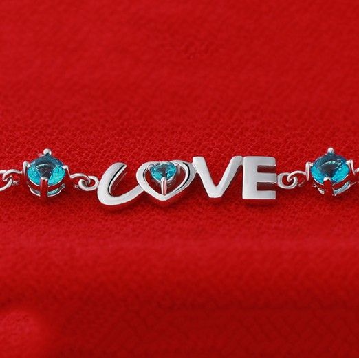 Bracelet En Forme De Coeur En Argent 925 "you Are In My Heart" Pour Femme