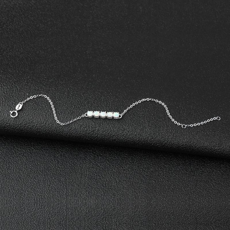 Bracelet Opale À Breloque Swing Pour Femme En Argent Sterling 925