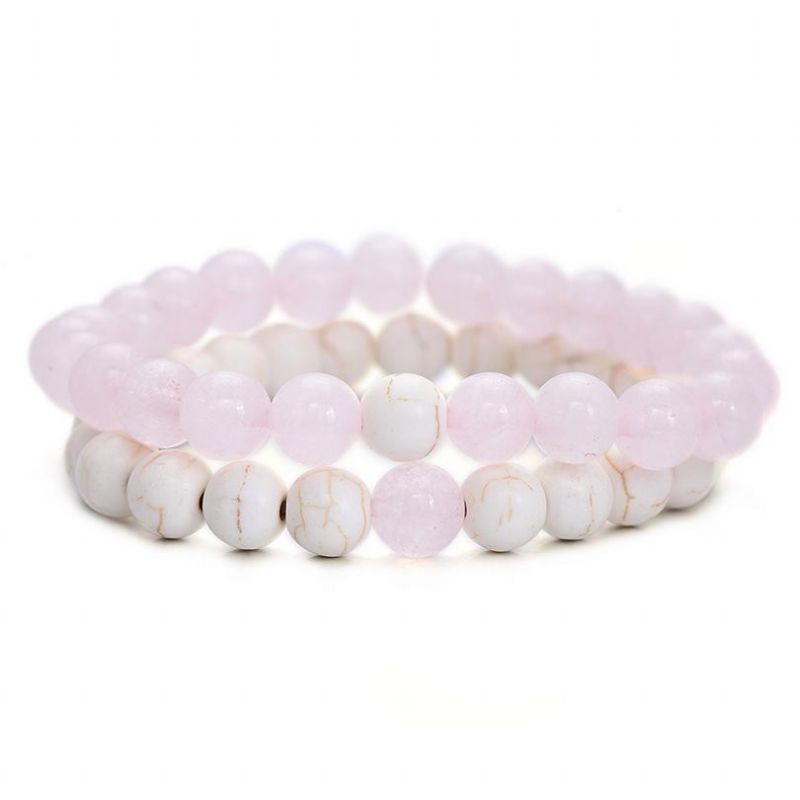 Bracelets De Distance Rose Pastel