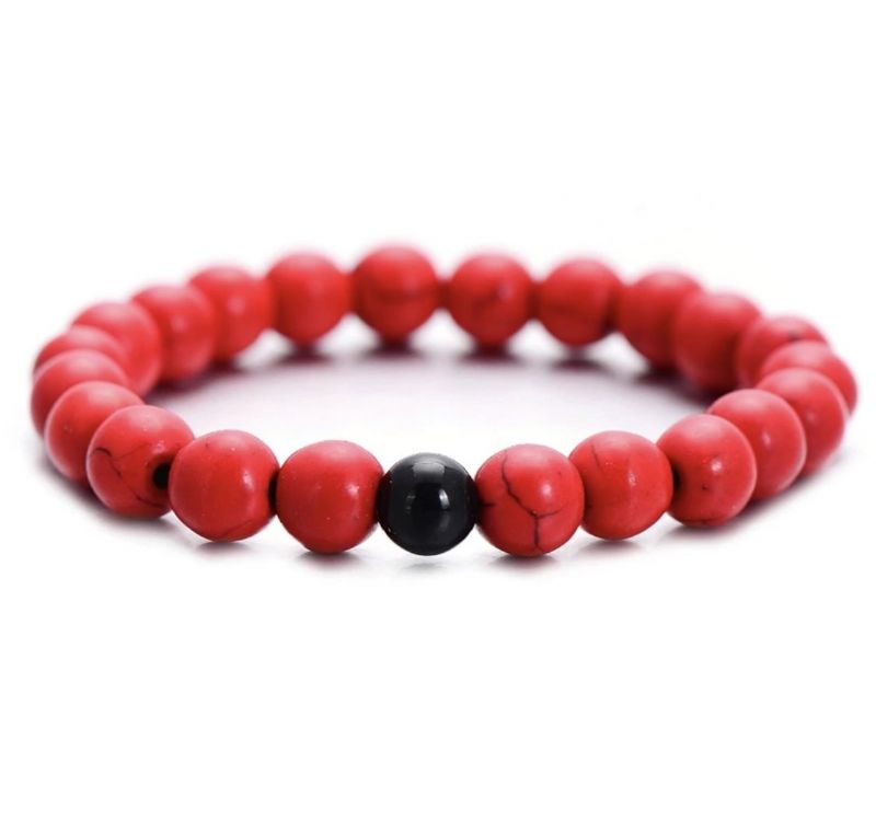 Bracelets De Distance Rouge Cramoisi