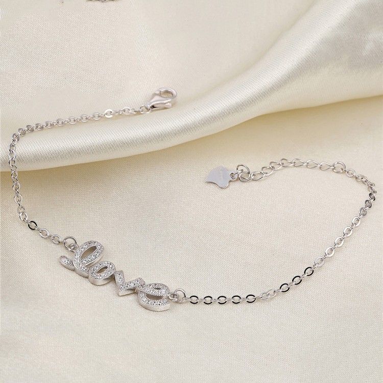 Personnalité Créative De La Mode "forever Love" S925 Bracelet En Argent